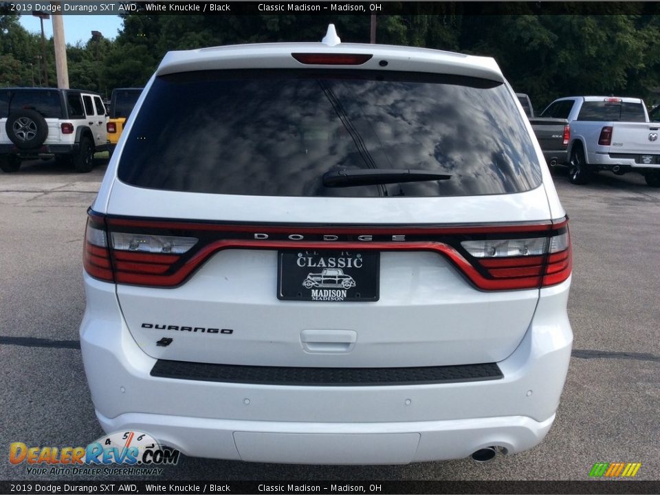 2019 Dodge Durango SXT AWD White Knuckle / Black Photo #8