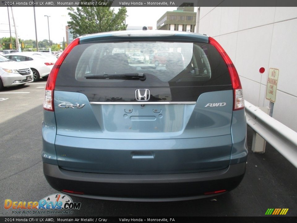 2014 Honda CR-V LX AWD Mountain Air Metallic / Gray Photo #4