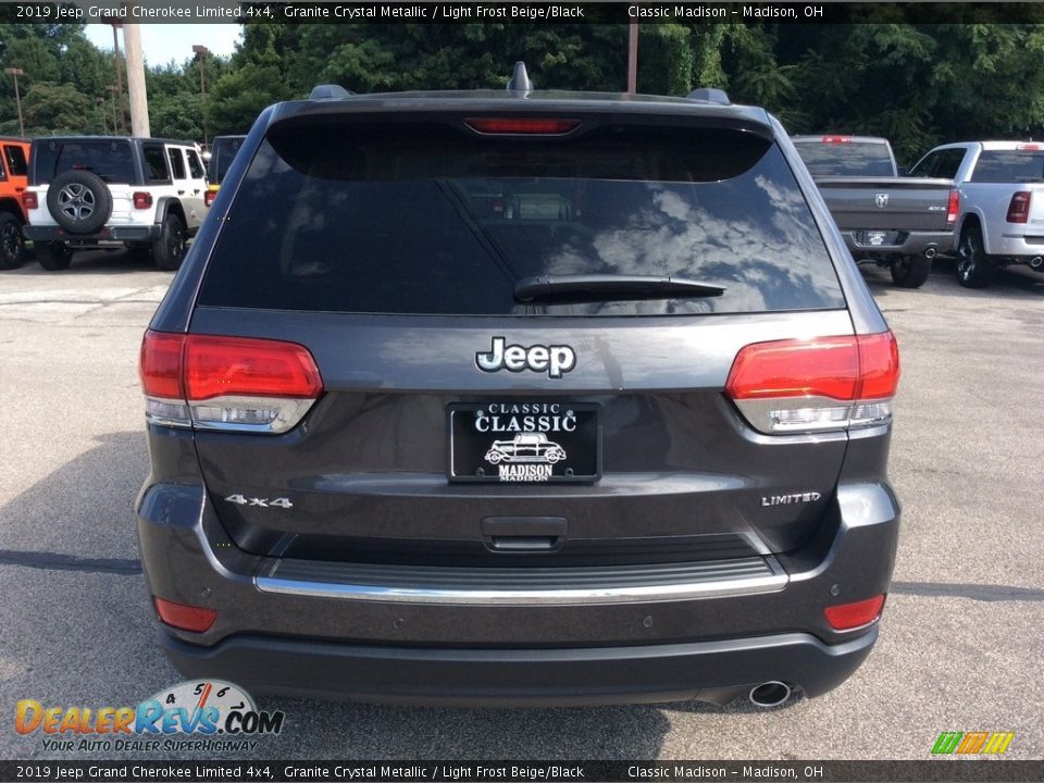 2019 Jeep Grand Cherokee Limited 4x4 Granite Crystal Metallic / Light Frost Beige/Black Photo #8