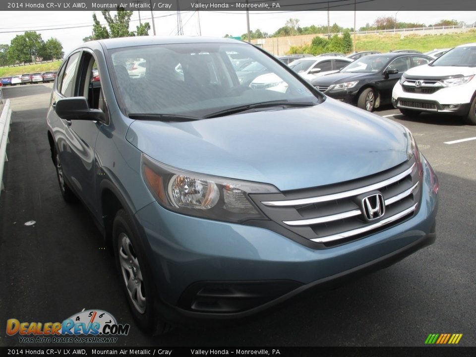 2014 Honda CR-V LX AWD Mountain Air Metallic / Gray Photo #7