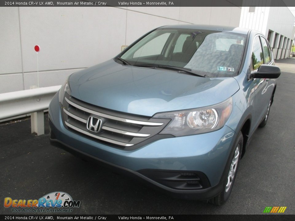 2014 Honda CR-V LX AWD Mountain Air Metallic / Gray Photo #9