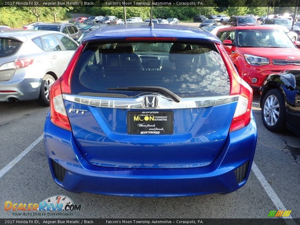 2017 Honda Fit EX Aegean Blue Metallic / Black Photo #3