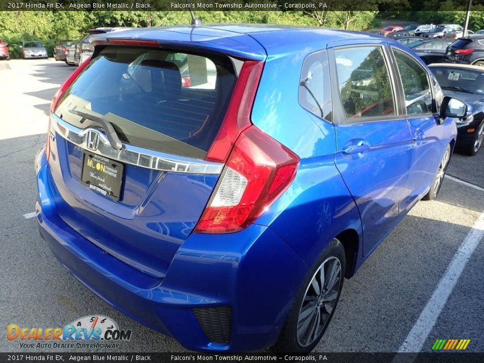 2017 Honda Fit EX Aegean Blue Metallic / Black Photo #4