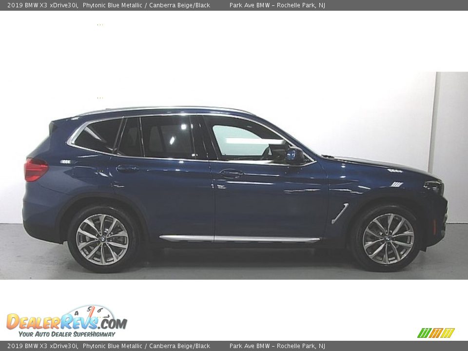 2019 BMW X3 xDrive30i Phytonic Blue Metallic / Canberra Beige/Black Photo #5