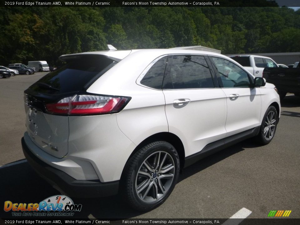 2019 Ford Edge Titanium AWD White Platinum / Ceramic Photo #2