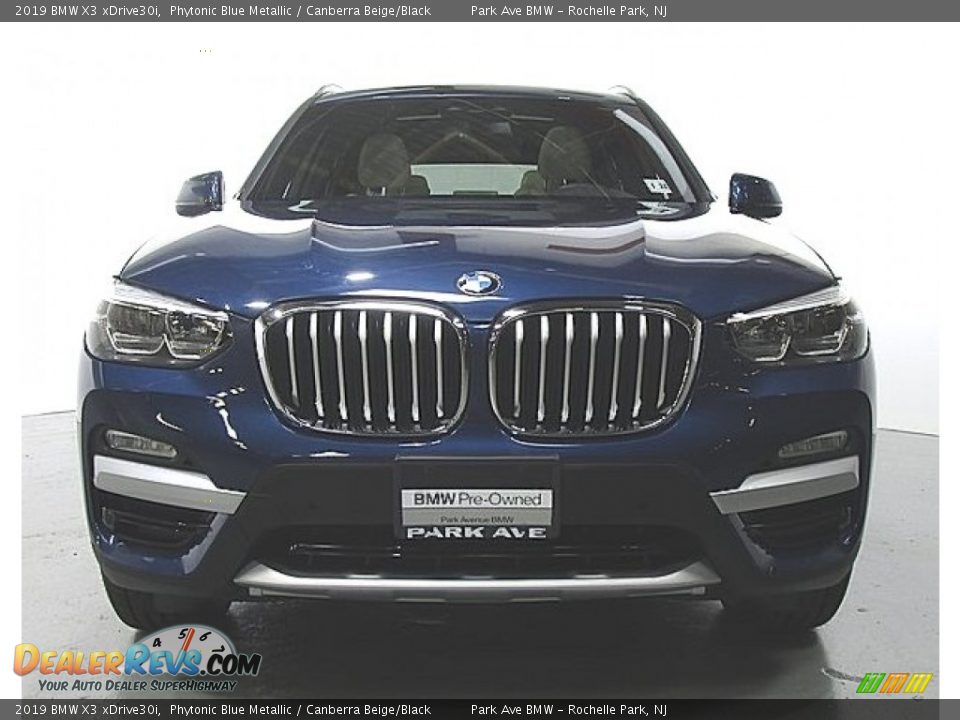2019 BMW X3 xDrive30i Phytonic Blue Metallic / Canberra Beige/Black Photo #7