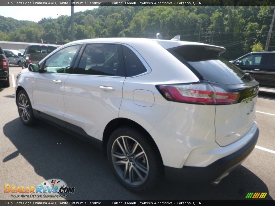 2019 Ford Edge Titanium AWD White Platinum / Ceramic Photo #6