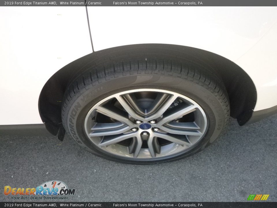 2019 Ford Edge Titanium AWD White Platinum / Ceramic Photo #7