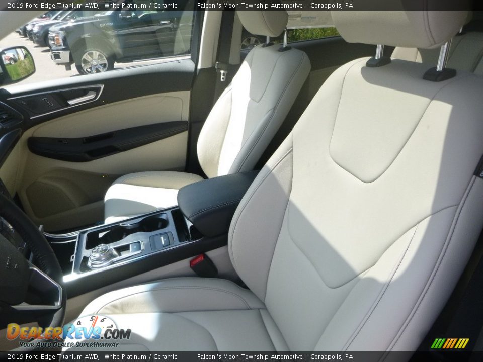 2019 Ford Edge Titanium AWD White Platinum / Ceramic Photo #11