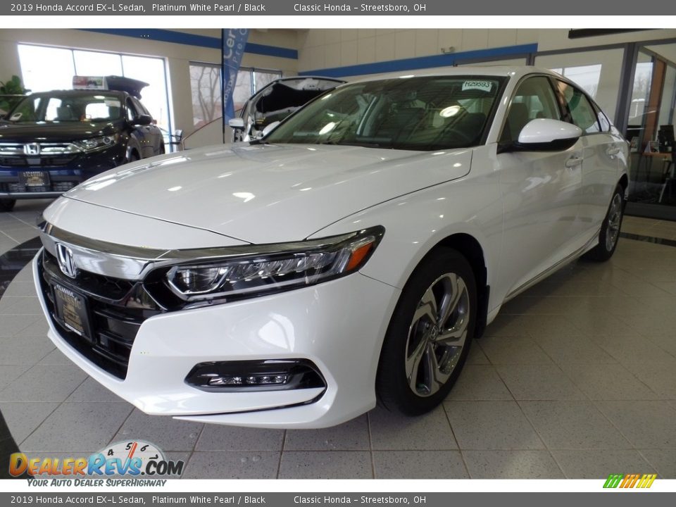 2019 Honda Accord EX-L Sedan Platinum White Pearl / Black Photo #1