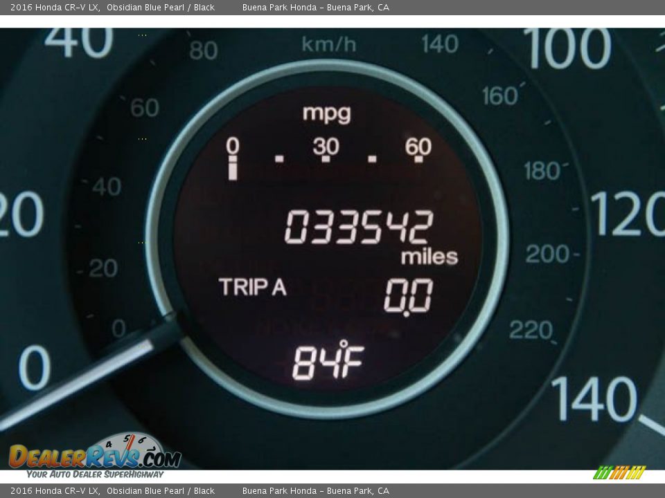 2016 Honda CR-V LX Obsidian Blue Pearl / Black Photo #6