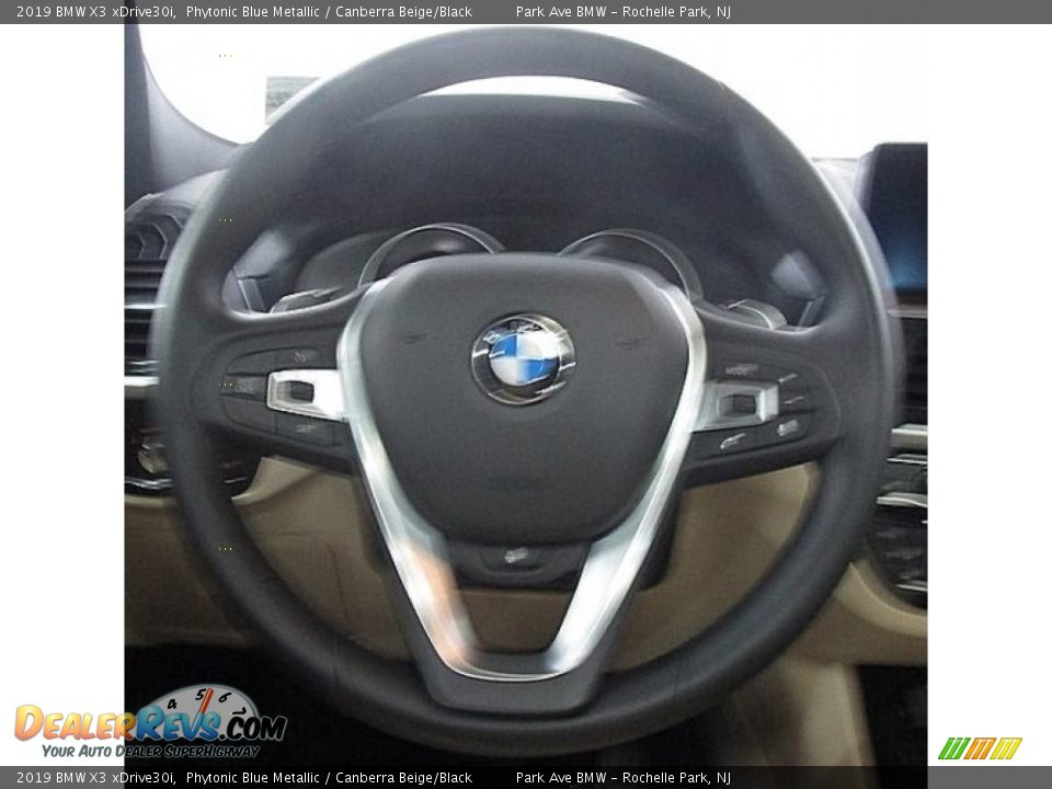 2019 BMW X3 xDrive30i Phytonic Blue Metallic / Canberra Beige/Black Photo #23