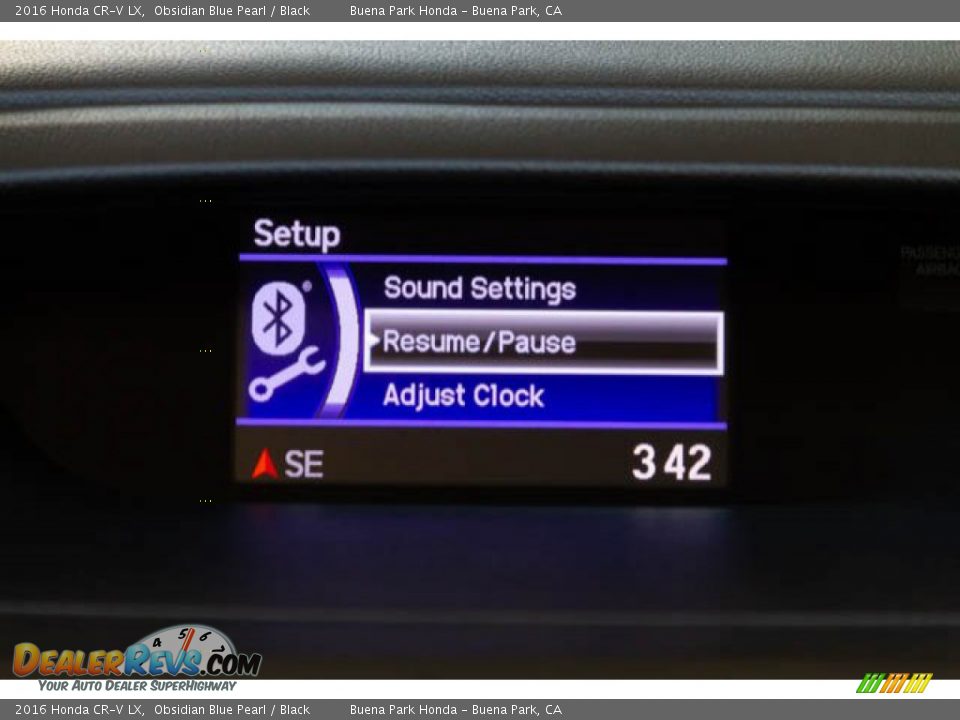 2016 Honda CR-V LX Obsidian Blue Pearl / Black Photo #22