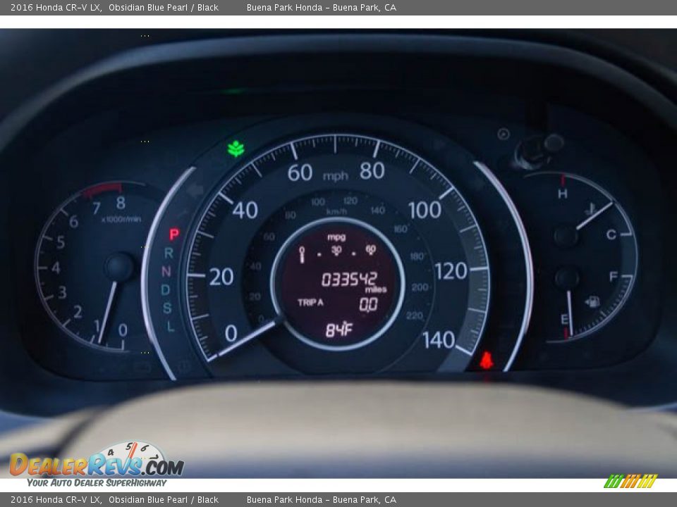 2016 Honda CR-V LX Obsidian Blue Pearl / Black Photo #24