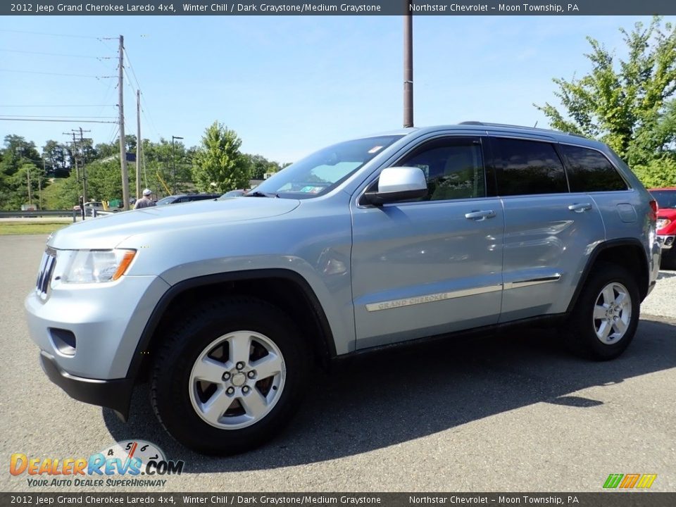 2012 Jeep Grand Cherokee Laredo 4x4 Winter Chill / Dark Graystone/Medium Graystone Photo #1