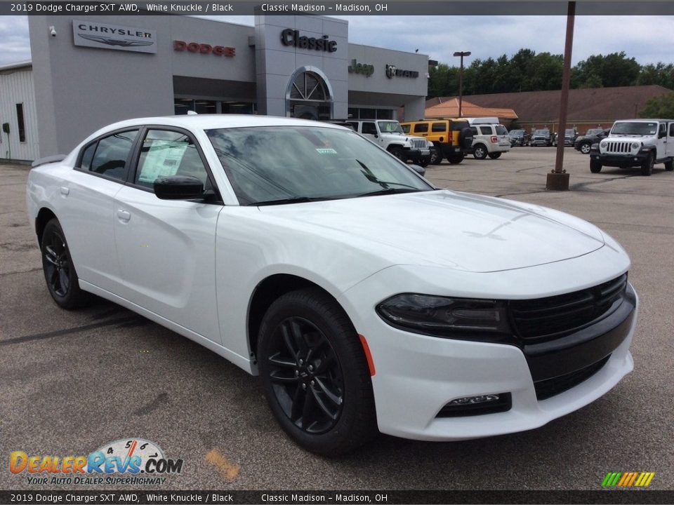 2019 Dodge Charger SXT AWD White Knuckle / Black Photo #1