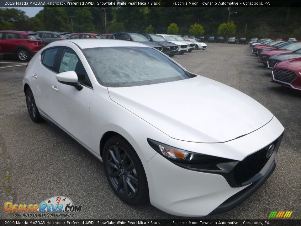 Snowflake White Pearl Mica 2019 Mazda MAZDA3 Hatchback Preferred AWD Photo #3