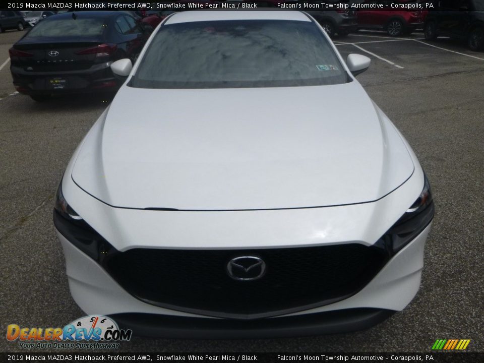 2019 Mazda MAZDA3 Hatchback Preferred AWD Snowflake White Pearl Mica / Black Photo #4