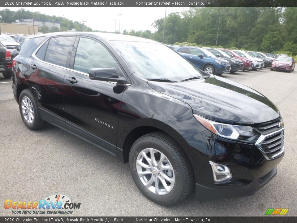 2020 Chevrolet Equinox LT AWD Mosaic Black Metallic / Jet Black Photo #7