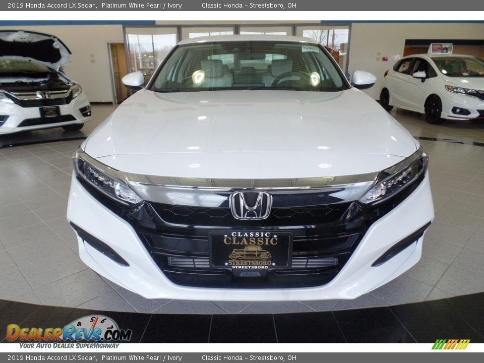 2019 Honda Accord LX Sedan Platinum White Pearl / Ivory Photo #2