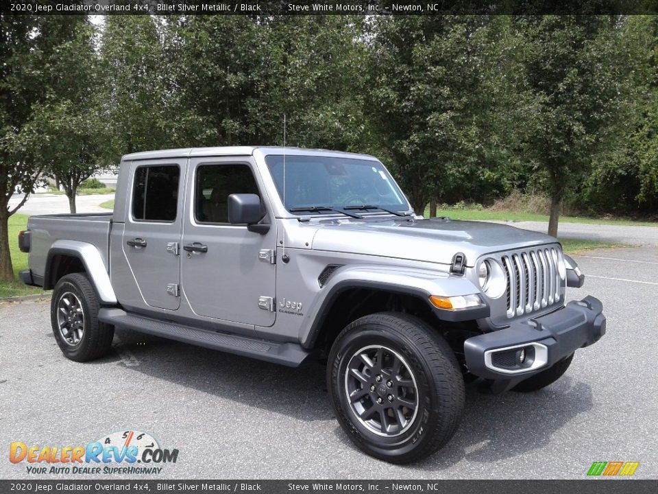 2020 Jeep Gladiator Overland 4x4 Billet Silver Metallic / Black Photo #4