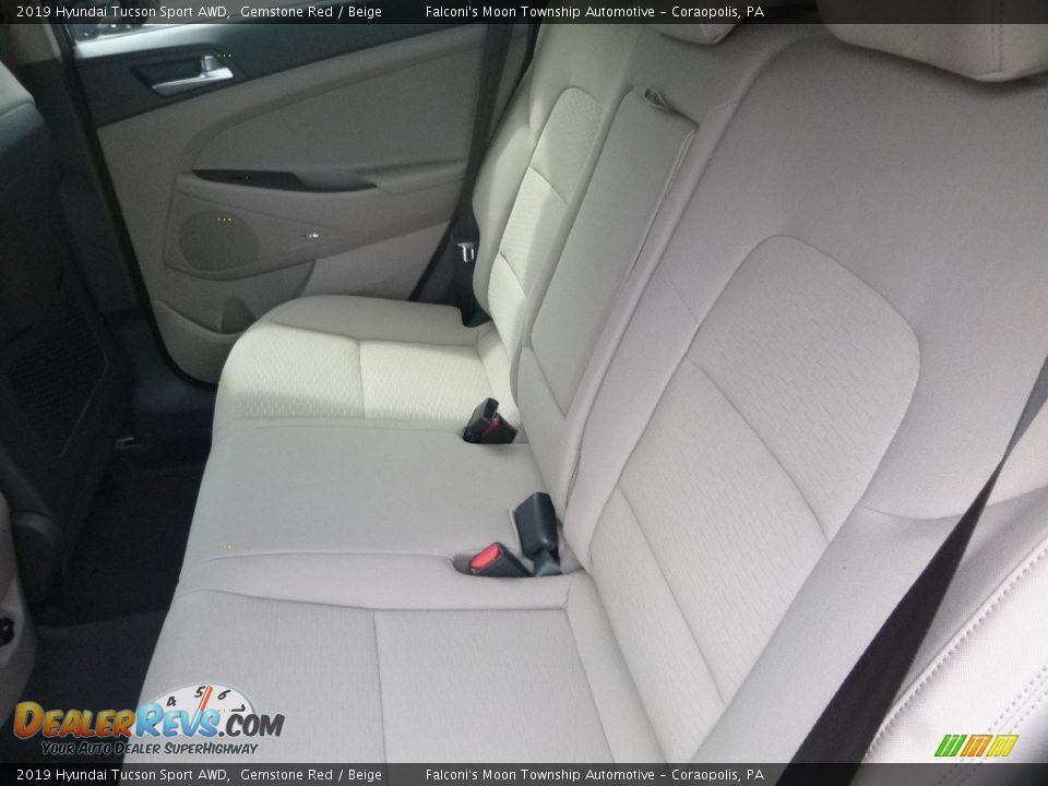 2019 Hyundai Tucson Sport AWD Gemstone Red / Beige Photo #8