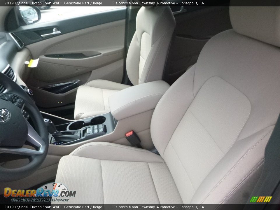 2019 Hyundai Tucson Sport AWD Gemstone Red / Beige Photo #10