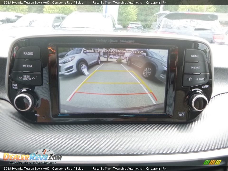 2019 Hyundai Tucson Sport AWD Gemstone Red / Beige Photo #14