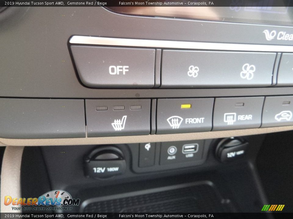 2019 Hyundai Tucson Sport AWD Gemstone Red / Beige Photo #15