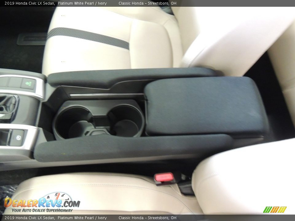 2019 Honda Civic LX Sedan Platinum White Pearl / Ivory Photo #18
