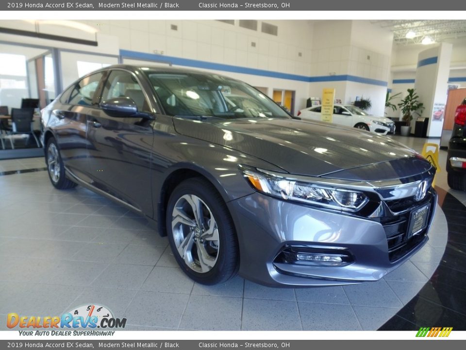 2019 Honda Accord EX Sedan Modern Steel Metallic / Black Photo #3