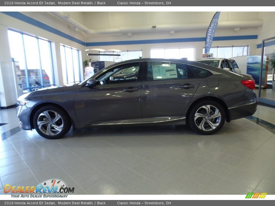 2019 Honda Accord EX Sedan Modern Steel Metallic / Black Photo #8