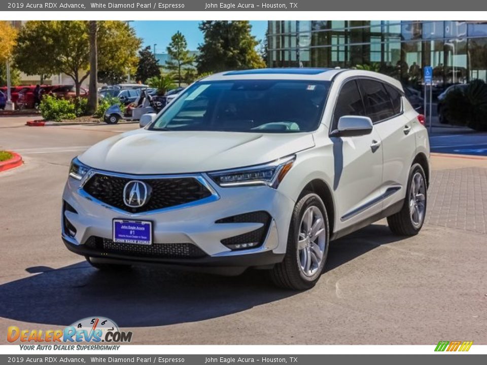 2019 Acura RDX Advance White Diamond Pearl / Espresso Photo #3