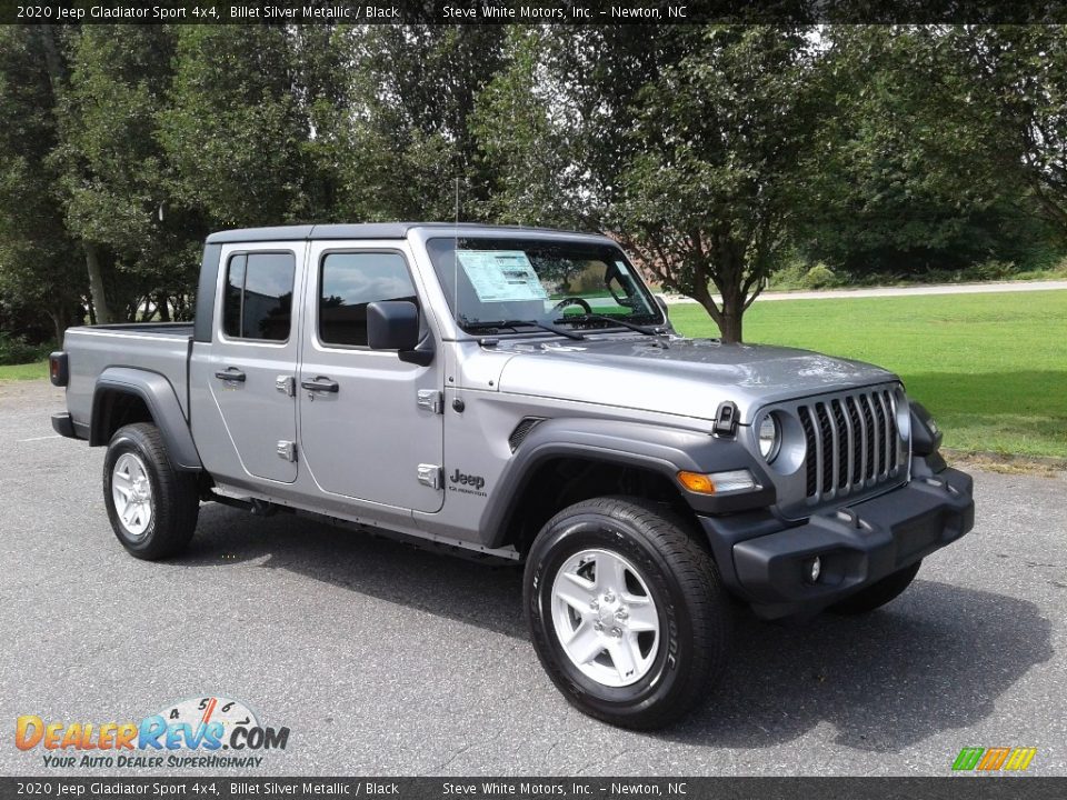 2020 Jeep Gladiator Sport 4x4 Billet Silver Metallic / Black Photo #4