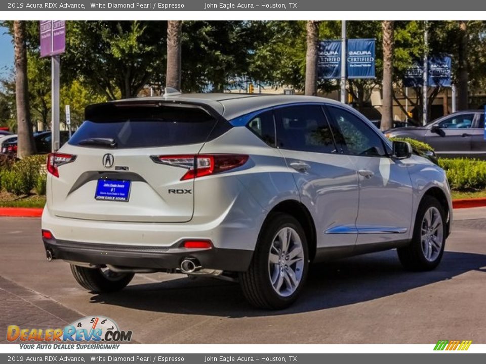 2019 Acura RDX Advance White Diamond Pearl / Espresso Photo #7