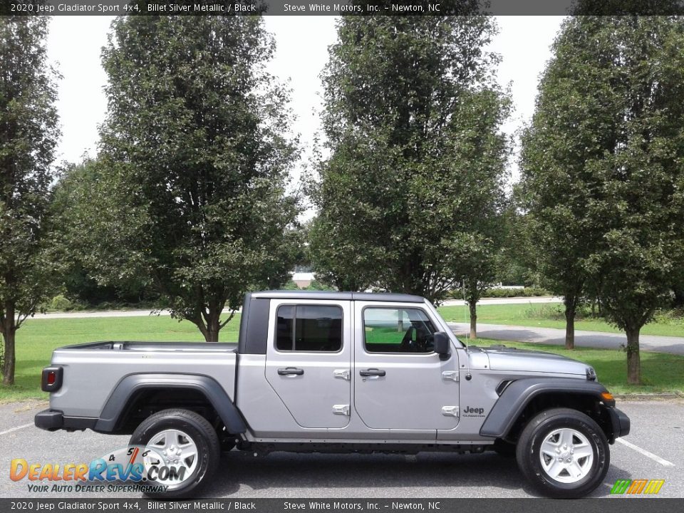 2020 Jeep Gladiator Sport 4x4 Billet Silver Metallic / Black Photo #5