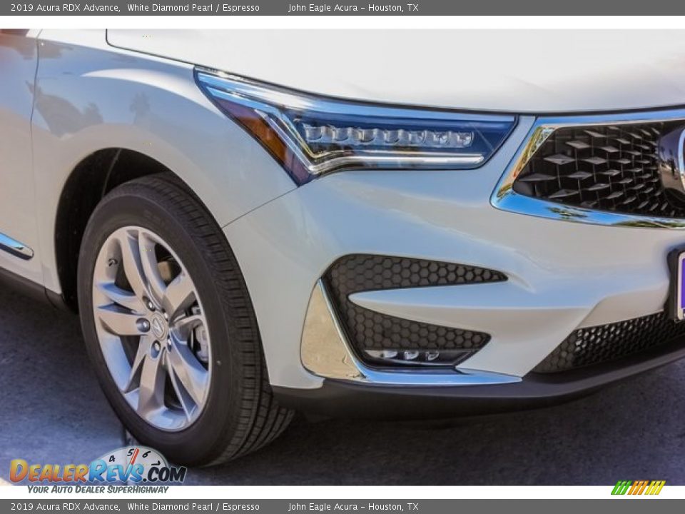 2019 Acura RDX Advance White Diamond Pearl / Espresso Photo #11