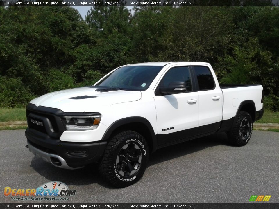 Bright White 2019 Ram 1500 Big Horn Quad Cab 4x4 Photo #2