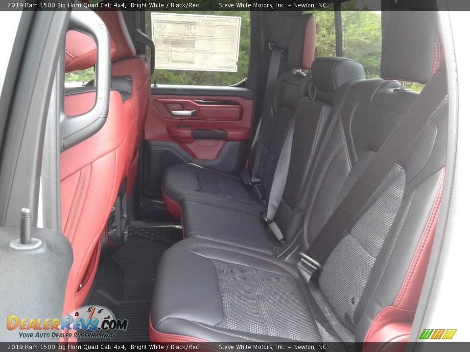 Rear Seat of 2019 Ram 1500 Big Horn Quad Cab 4x4 Photo #11