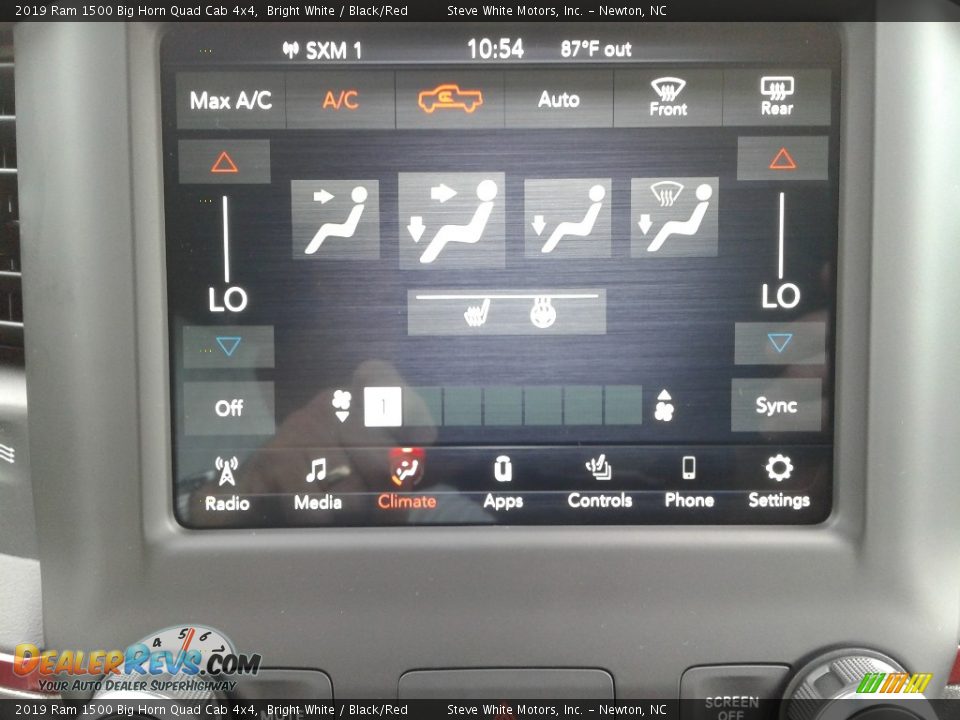 Controls of 2019 Ram 1500 Big Horn Quad Cab 4x4 Photo #23