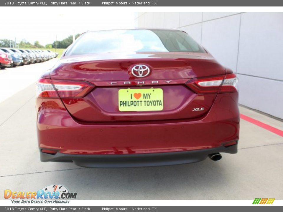 2018 Toyota Camry XLE Ruby Flare Pearl / Black Photo #10