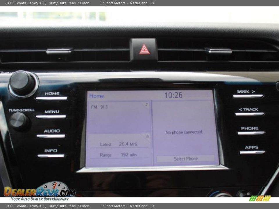 2018 Toyota Camry XLE Ruby Flare Pearl / Black Photo #19