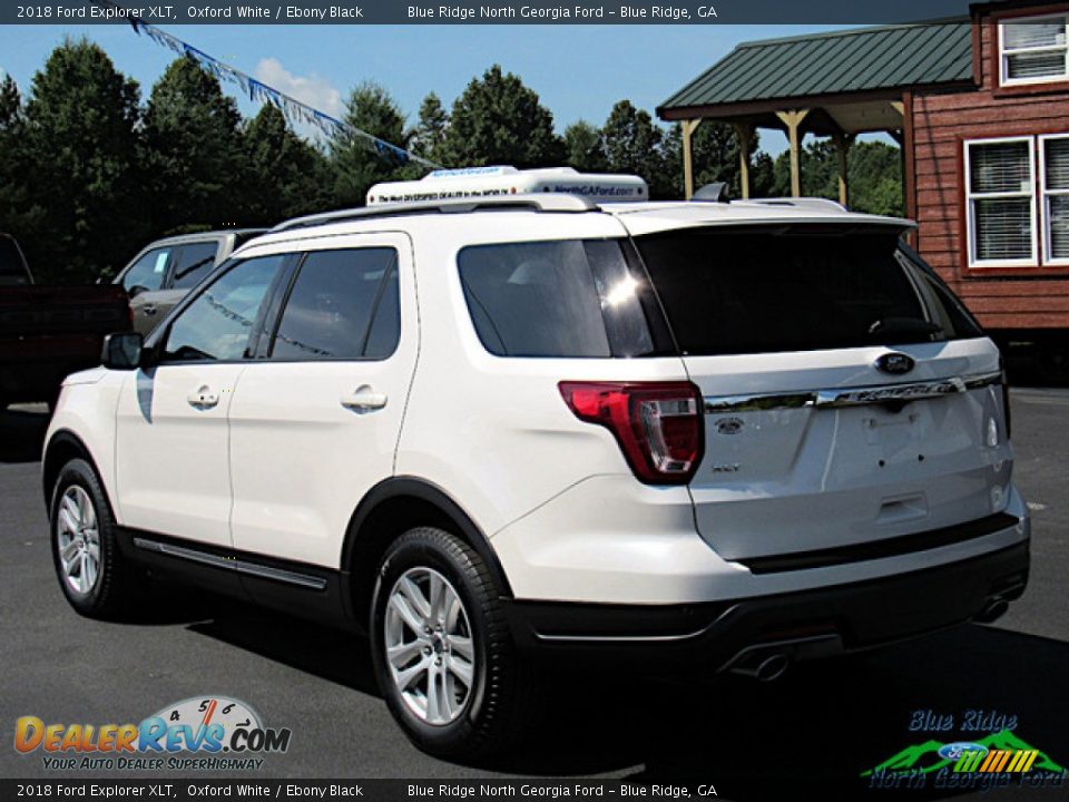 2018 Ford Explorer XLT Oxford White / Ebony Black Photo #3