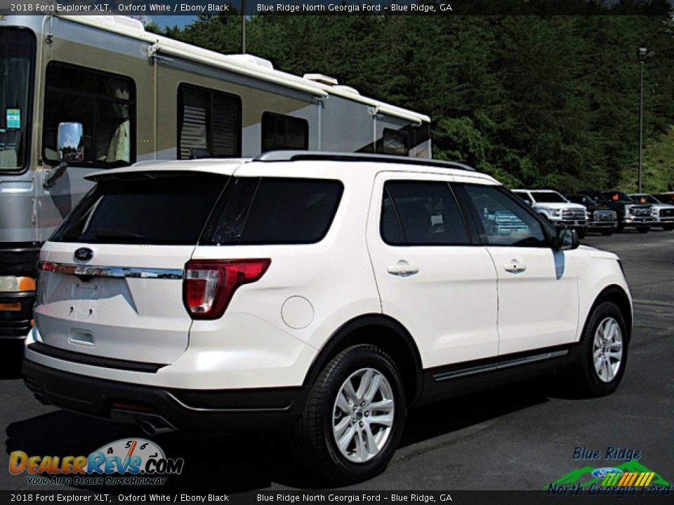 2018 Ford Explorer XLT Oxford White / Ebony Black Photo #5