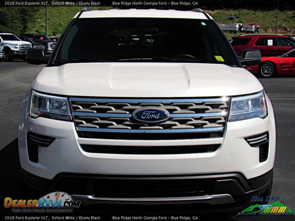 2018 Ford Explorer XLT Oxford White / Ebony Black Photo #8