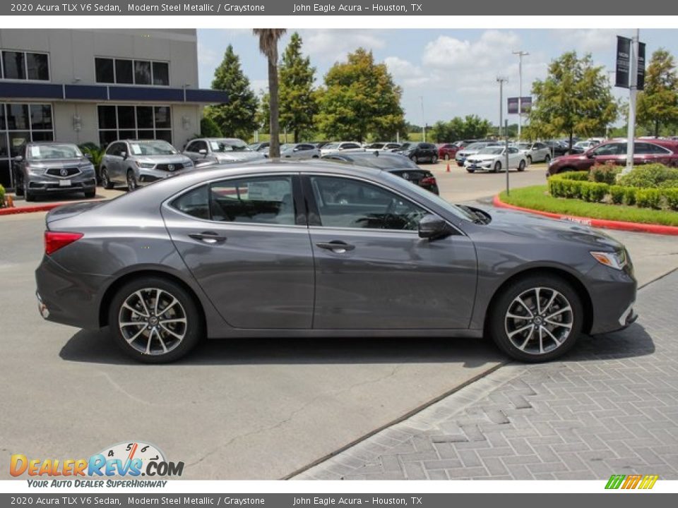 2020 Acura TLX V6 Sedan Modern Steel Metallic / Graystone Photo #8