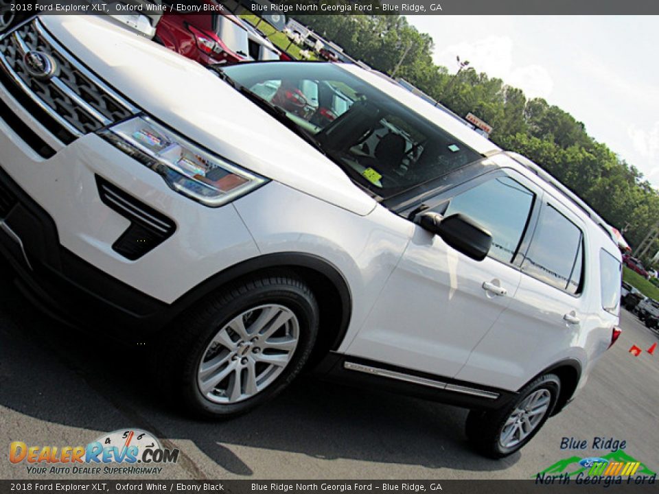 2018 Ford Explorer XLT Oxford White / Ebony Black Photo #30