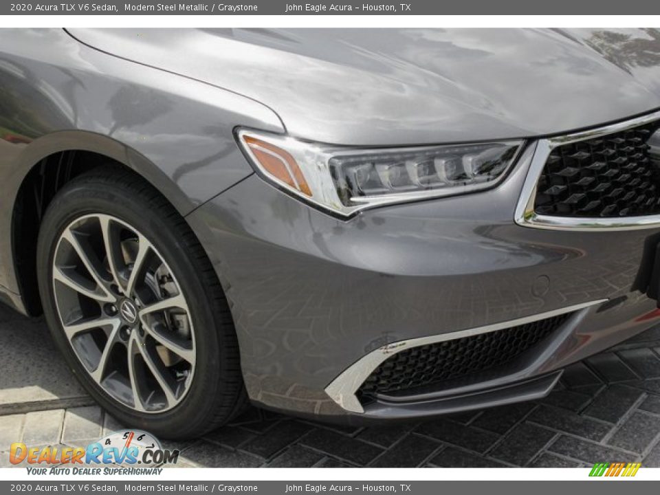 2020 Acura TLX V6 Sedan Modern Steel Metallic / Graystone Photo #10