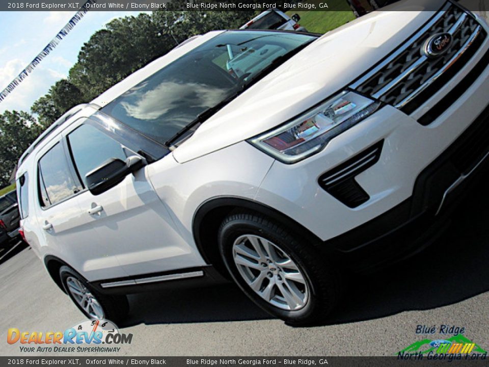 2018 Ford Explorer XLT Oxford White / Ebony Black Photo #31