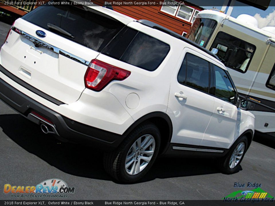 2018 Ford Explorer XLT Oxford White / Ebony Black Photo #32